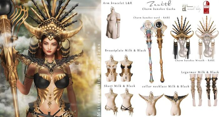 =Zenith=Charm banshee Milk 4 pc set