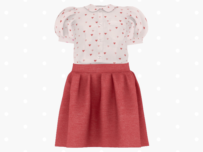 Bloom Valentines Outfit (Red)