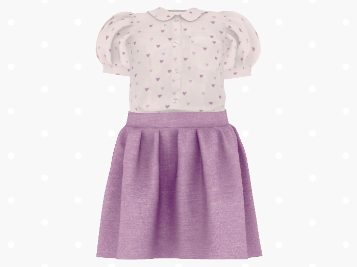 Bloom Valentines Outfit (Purple)