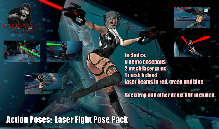 Action Poses - Laser Fight Pose Pack