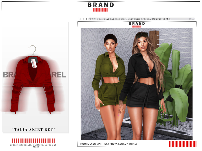 BRAND: Talia Cuffed Top (Red)