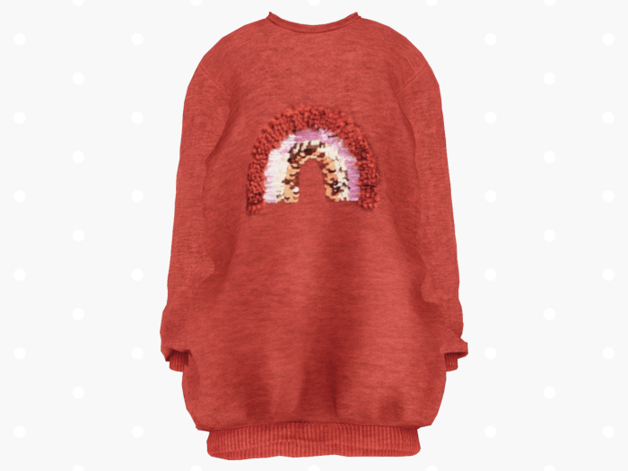 Bloom Sweatshirt Dress (Burnt)