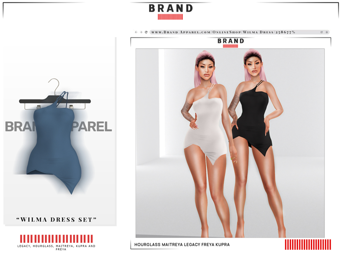 BRAND: Wilma Dress (Powder)
