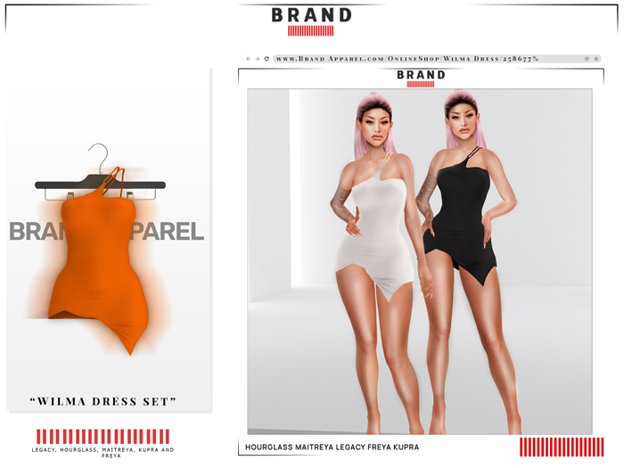 BRAND: Wilma Dress (Orange)
