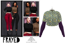 Frayed - Tai Shirt - 90's Grrl [Green]