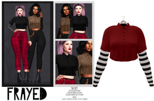 Frayed - Tai Shirt - Red