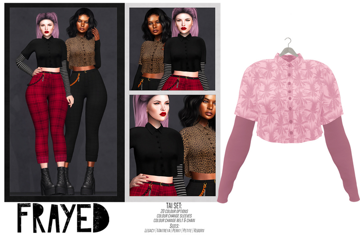 Frayed - Tai Shirt - Palms