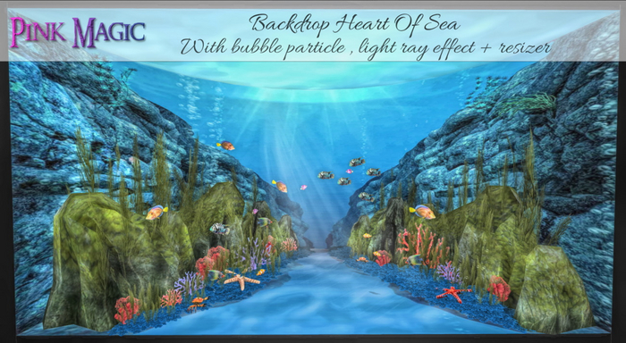 Pink Magic : Backdrop Heart Of Sea