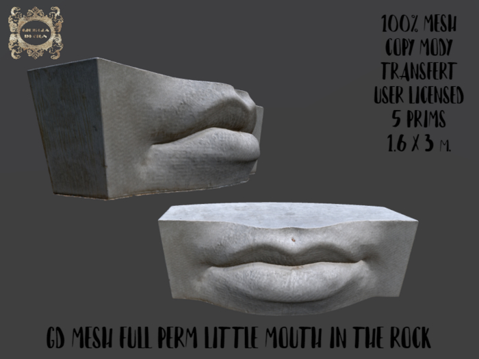 GD MESH FULL PERM LITTLE MOUTH IN THE ROCK