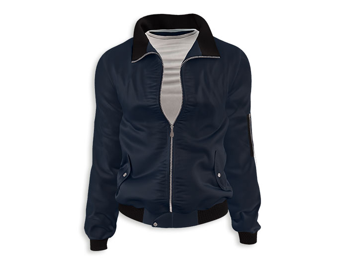 MINIMAL - Iron BomberJacket Blue