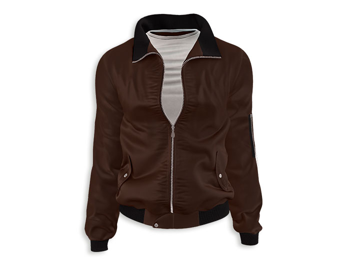MINIMAL - Iron BomberJacket Brown