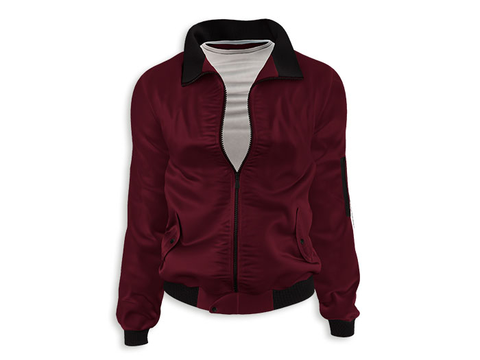 MINIMAL - Iron BomberJacket Red