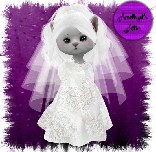 AA-White Lace Wedding Gown 2