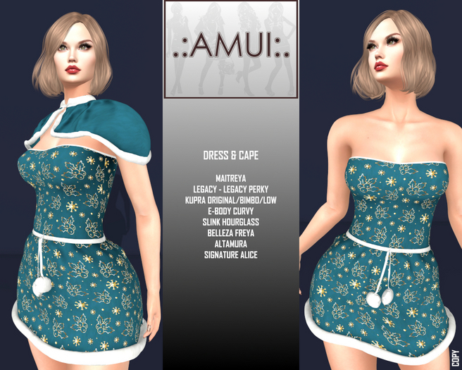 .:AMUI:. CHRISTMAS SUIT - TEAL