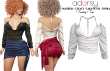 adorsy - Tinslay Top White - Maitreya/Legacy/Petite/Kupra/Reborn