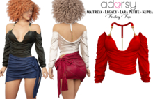 adorsy - Tinslay Top Deep Red - Maitreya/Legacy/Petite/Kupra/Reborn