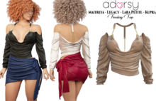 adorsy - Tinslay Top Brown - Maitreya/Legacy/Petite/Kupra/Reborn