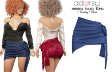 adorsy - Tinslay Skirt Blue - Maitreya/Legacy/Kupra/Reborn