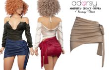 adorsy - Tinslay Skirt Brown - Maitreya/Legacy/Kupra/Reborn