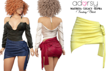 adorsy - Tinslay Skirt Yellow - Maitreya/Legacy/Kupra/Reborn