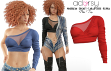 adorsy - Rio Top Deep Red - Maitreya/Legacy/Lara Petite/Kupra