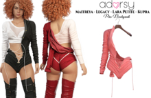 adorsy - Rio Bodysuit Coral - Maitreya/Legacy/Petite/Kupra