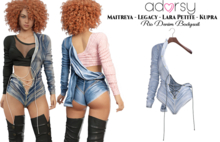 adorsy - Rio Denim Bodysuit Faded - Maitreya/Legacy/Lara Petite/Kupra