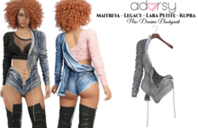 adorsy - Rio Denim Bodysuit Grey - Maitreya/Legacy/Lara Petite/Kupra