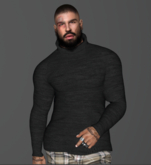 TurtleNeck Sweater - Kario - Black