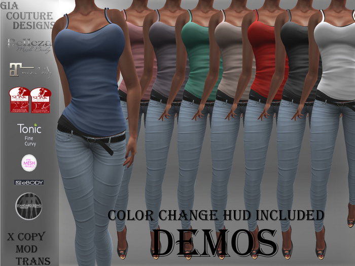 "GCD" Daphine Double Tank Tops DEMOS