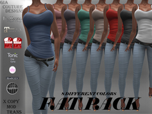 "GCD" Daphine Double Tank Tops FAT PACK