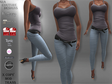 "GCD" Daphine Double Tank Tops Lavender