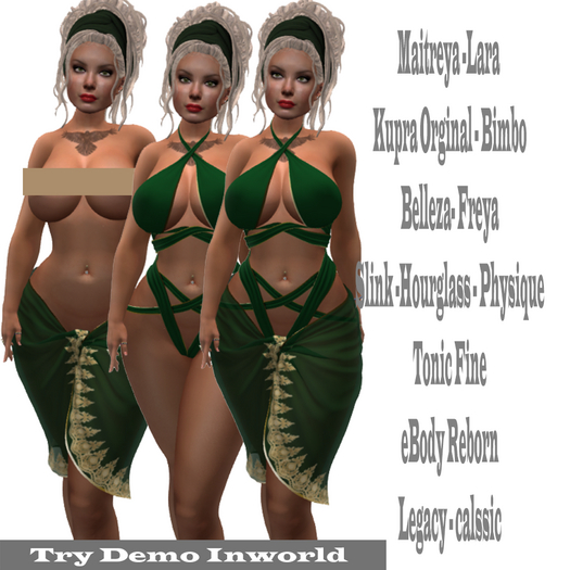 !!! Revna !!! 101 Female Outfit  Green Hud - Click to Receive