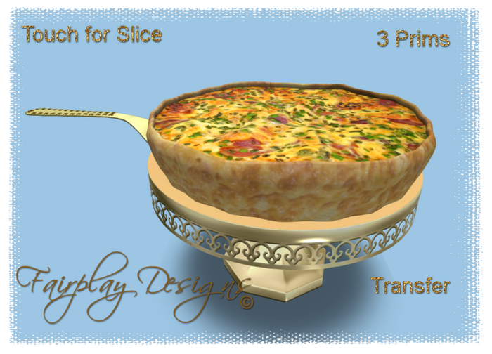 ~R~Cheese & Bacon Quiche~