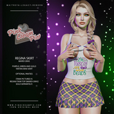 Regina Pleated Mini Skirt [Mardi Gras] - Maitreya • Legacy • Reborn
