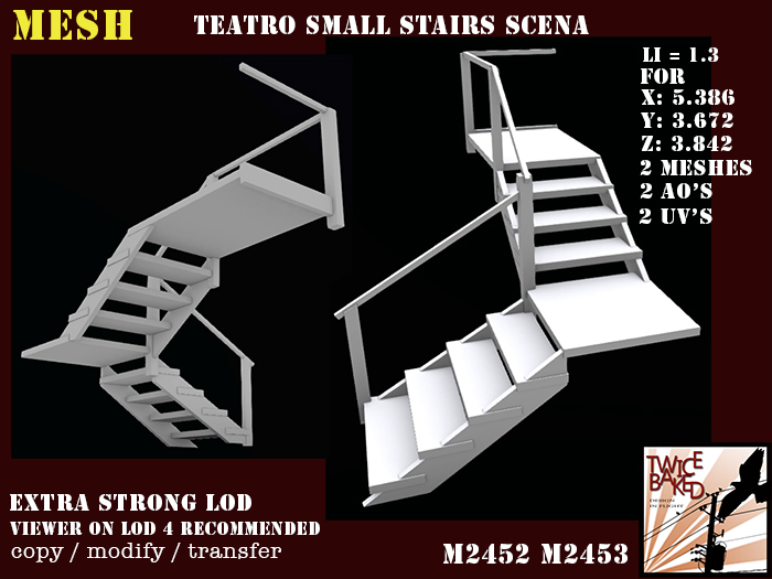 "TB" Teatro small stairs scena M2452 M2453