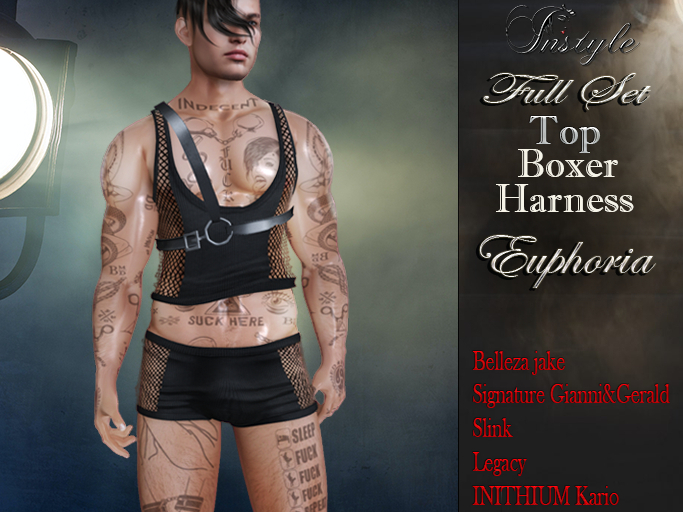 InStyle Full Set  Euphoria  Black grid (Signature Gianni&Gerald,INITHIUM Kario,Legacy,Belleza,Slink)
