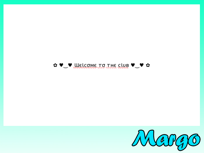 Club welcome