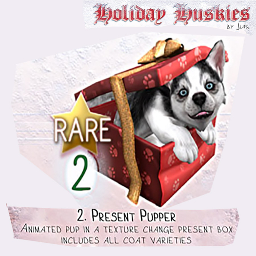 JIAN Holiday Huskies :: Pupper Present RARE
