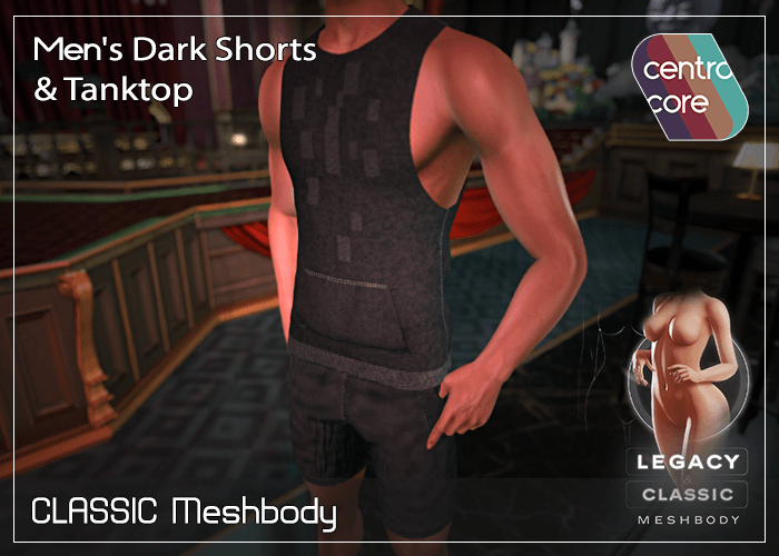 Centrocore - Men's Dark Shorts & Tanktop (CLASSIC Meshbody)