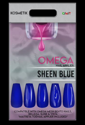 KOSMETIK Nail Applier // Sheen Blue OMEGA
