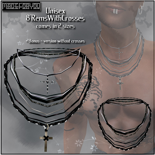 Unisex8RemNecklaceWithCrosses/MadeForYou