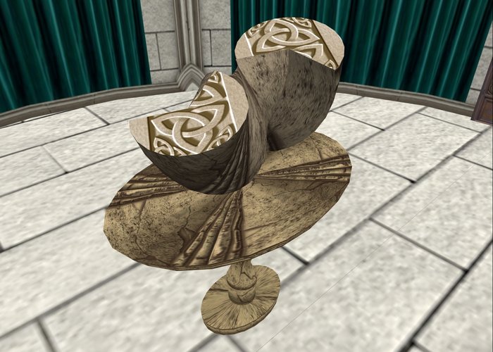 Second Life Marketplace *D*D* Triquetra Carved Sculpture