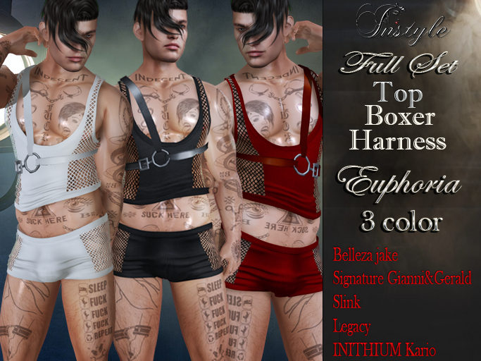 InStyle Full Set  Euphoria  Grid 3 color  (Signature Gianni&Gerald,INITHIUM Kario,Legacy,Belleza,Slink)