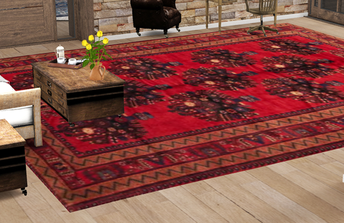 Red Ghazni Wool Rug