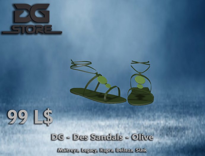 DG - Des Sandals -Olive - Box