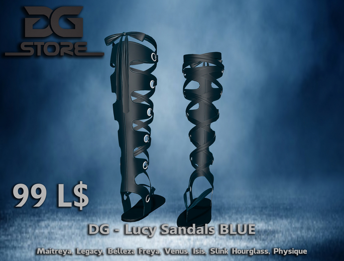 DG - Lucy Sandals -Blue - Box