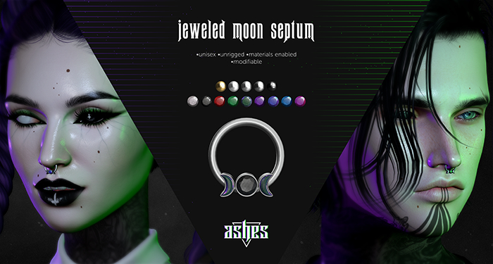 .ashes. jeweled moon septum