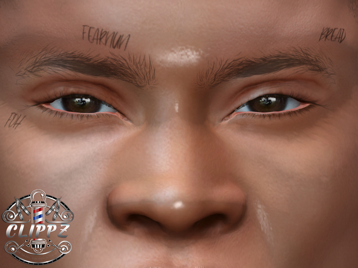 CLIPPZ EVO X "FEARNUN, FOH, BREAD" FACE TATTOO