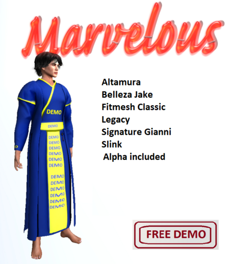 Marvelous Traditional Chinese Robe for Men - DEMO